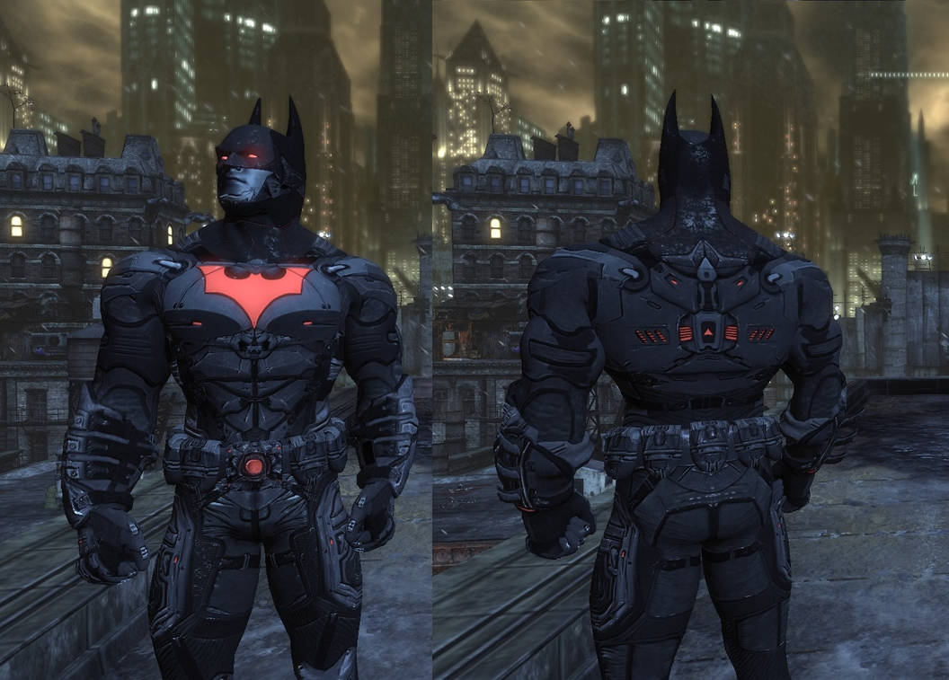 Костюм бэтмена мод. Batman Arkham City костюмы. Костюмы Бэтмена Arkham City. Бэтмен рыцарь Аркхема Бэтмен будущего. Костюм Бэтмена будущего Бэтмен Аркхем Сити.