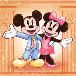 1920s Mickey and Minnie