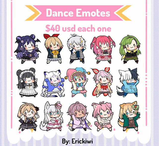 Dance emote commissions by Erickiwi on DeviantArt