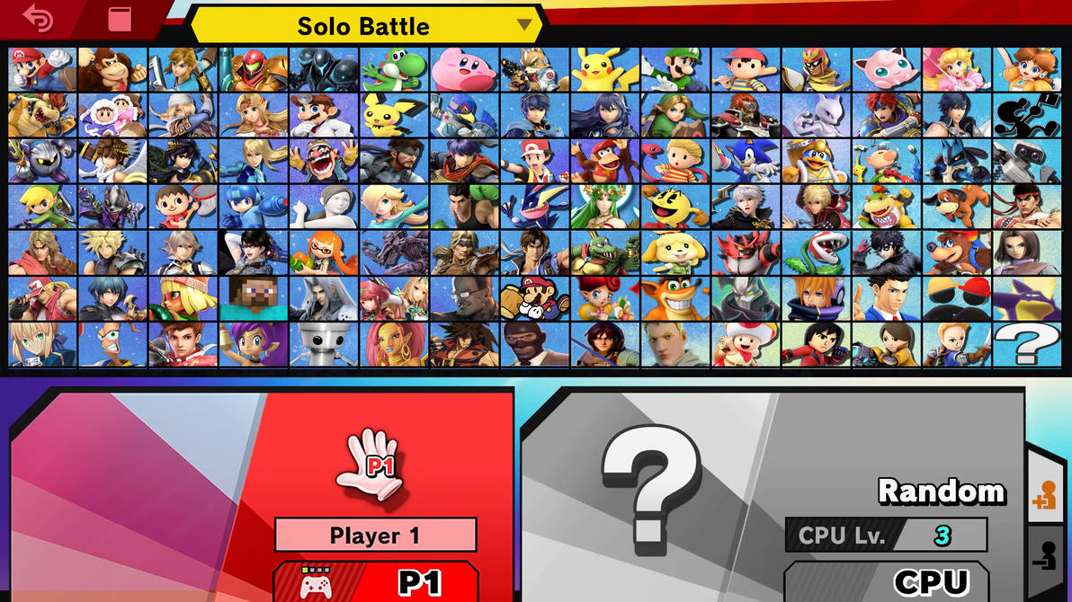 My smash roster leaked - Copy