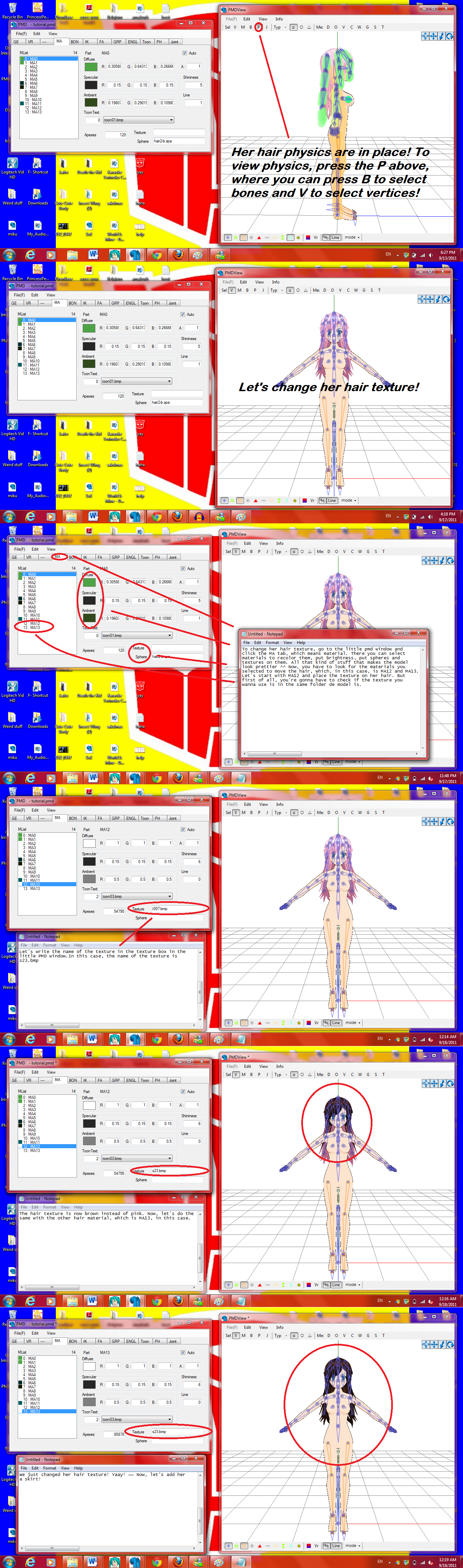 Tut :How to edit a model: pt4