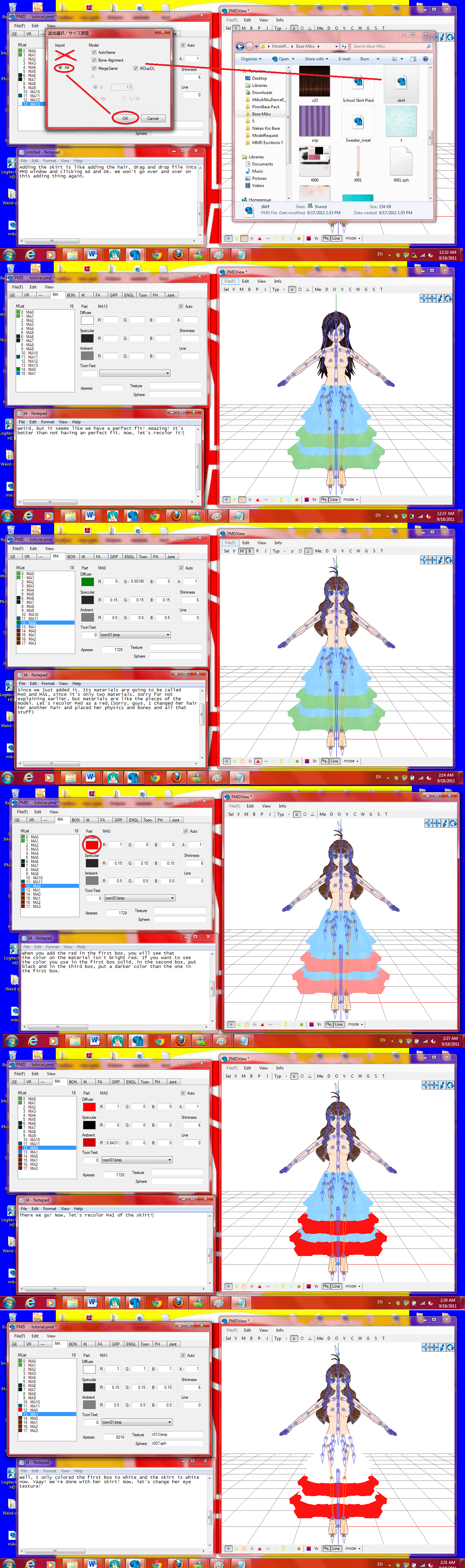 Tut :How to edit a model: pt5