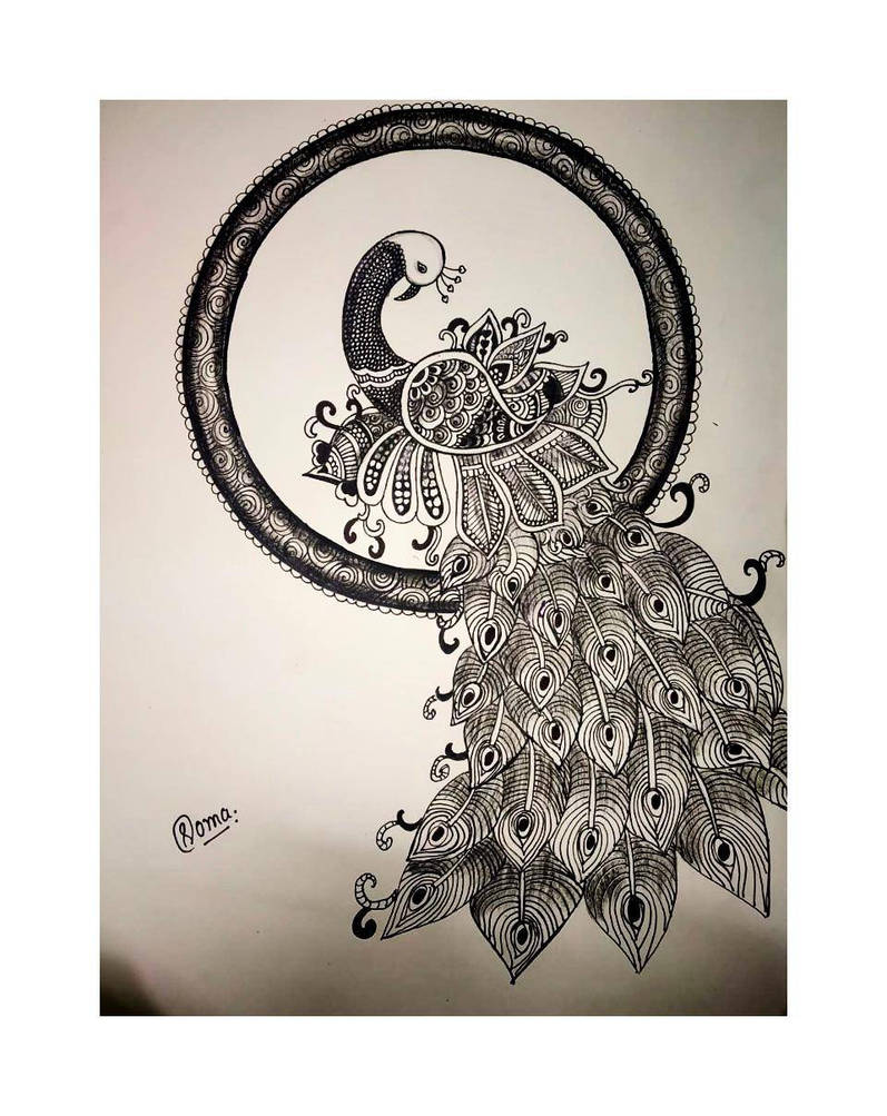 mandala art (peacock) by soma223 on DeviantArt