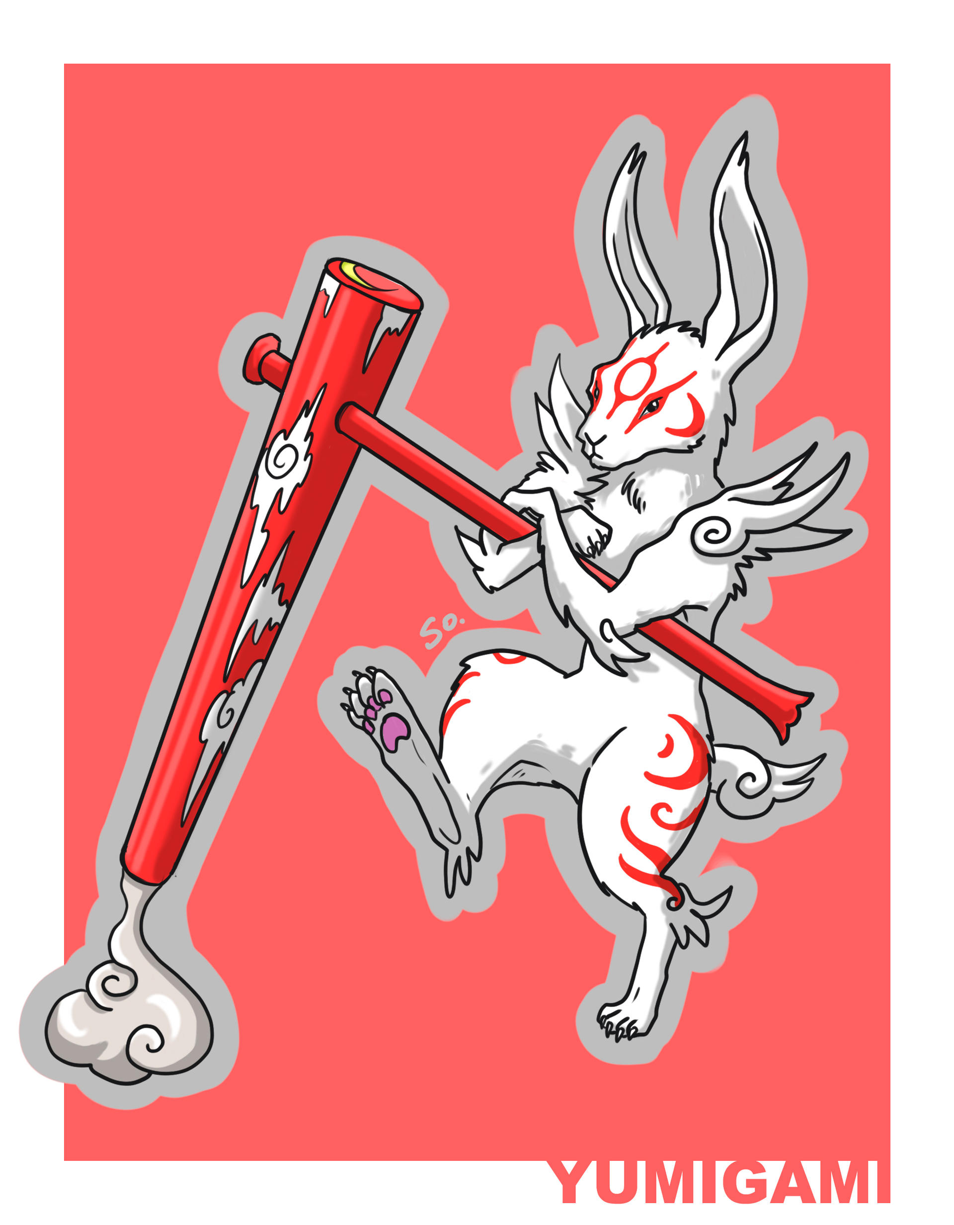 Okami Rabbit Yumigami (Okami) by CvetokSO on DeviantArt