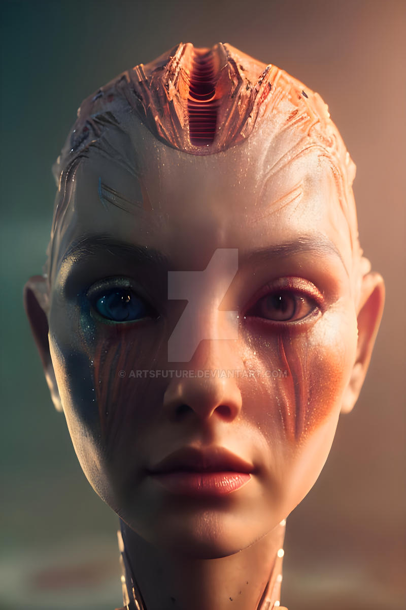 Alien woman by ArtsFuture on DeviantArt