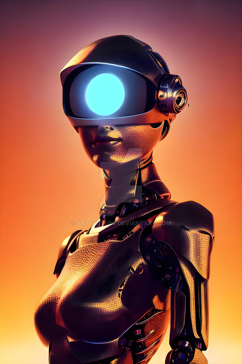 Robot on a distant planet by ArtsFuture on DeviantArt