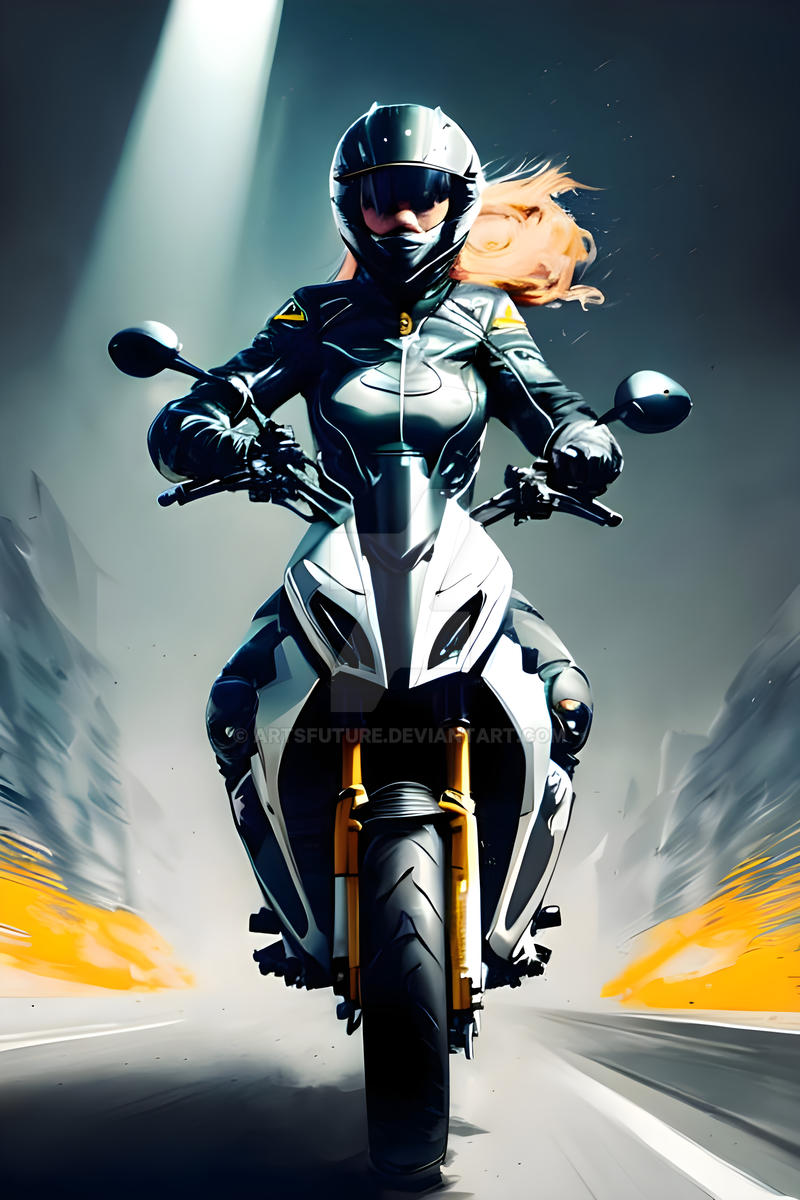 Deviantart Riding Motorcycle Speeding motorcycle girl by ArtsFuture on DeviantArt