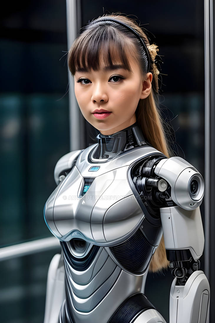 Asian Design Android Asian android girl with metallic body by ArtsFuture on DeviantArt