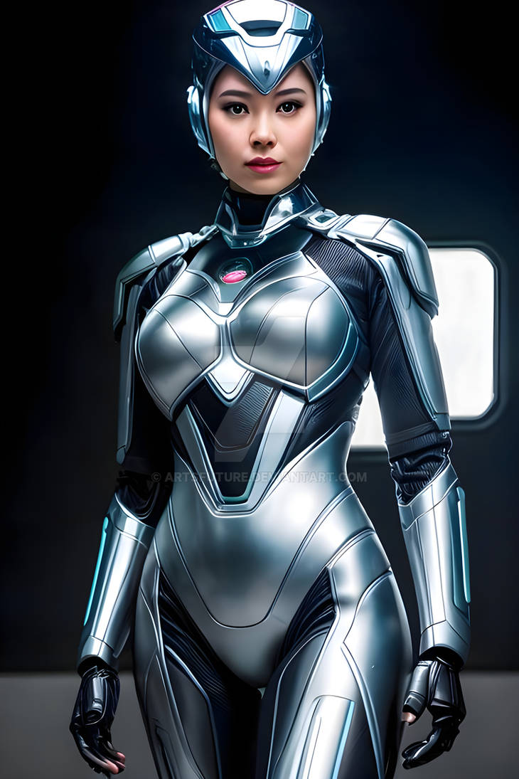 Android Woman Mask Android woman with metallic body by ArtsFuture on DeviantArt
