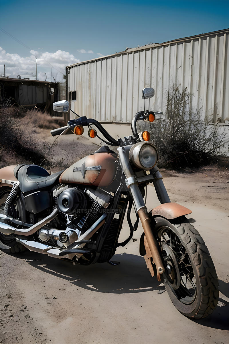 Harley Raptor Rusted Old rusty Harley Davidson by ArtsFuture on DeviantArt