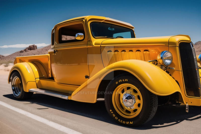 Yellow Hot Rods Yellow hot rod pickup by ArtsFuture on DeviantArt
