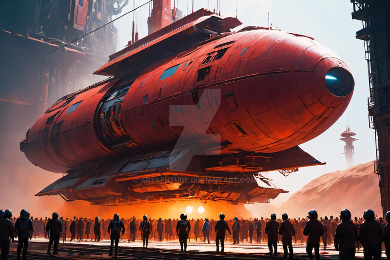 Mining spacecraft by ArtsFuture on DeviantArt