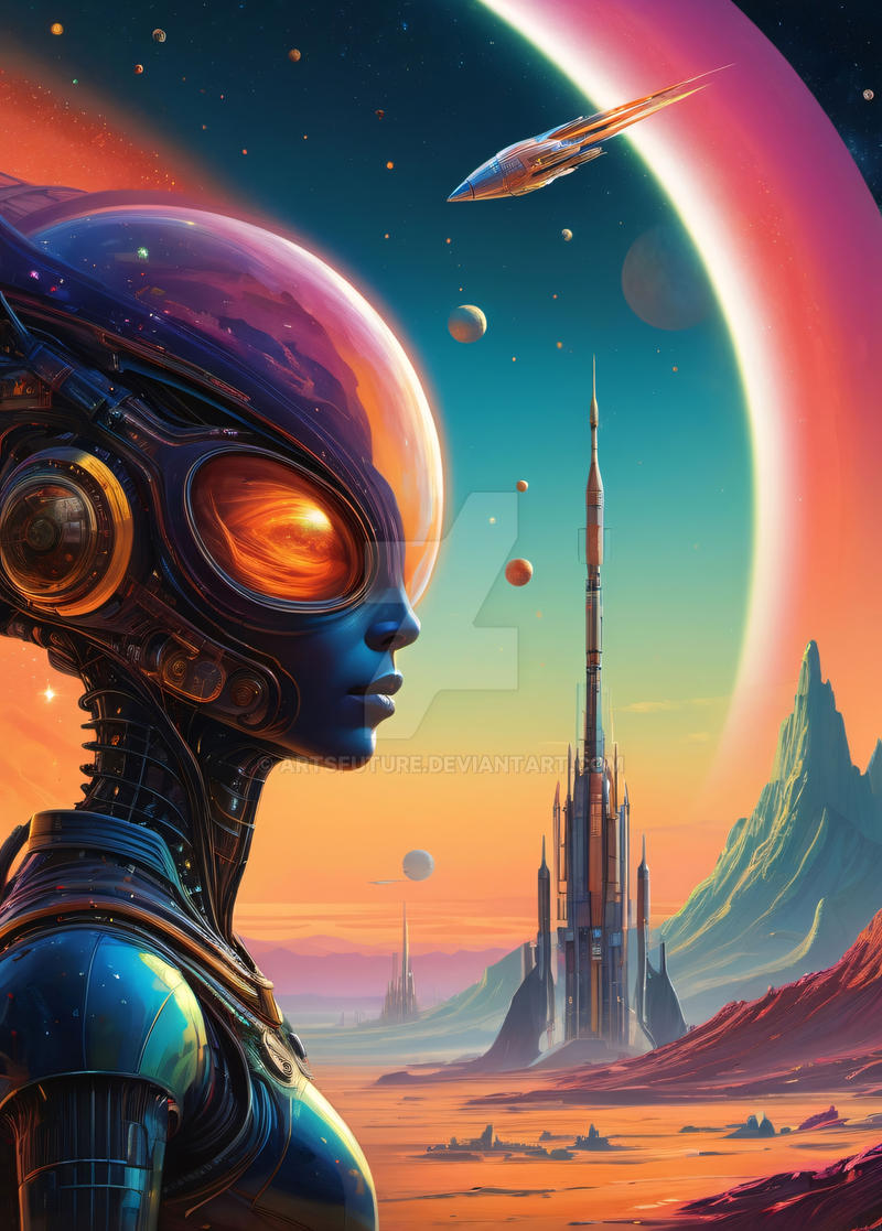 Alien woman by ArtsFuture on DeviantArt