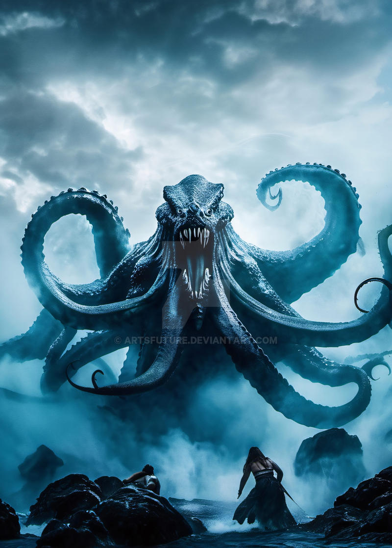 Kraken the sea monster by ArtsFuture on DeviantArt