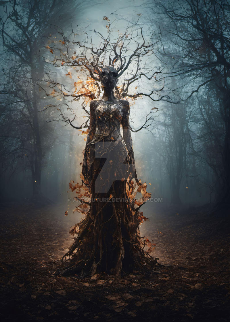 Woman Transform Tree The woman turned into a tree by ArtsFuture on DeviantArt