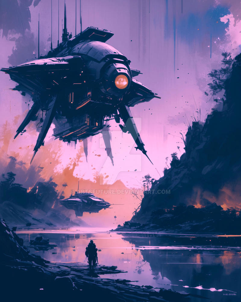 Alien spaceship by ArtsFuture on DeviantArt