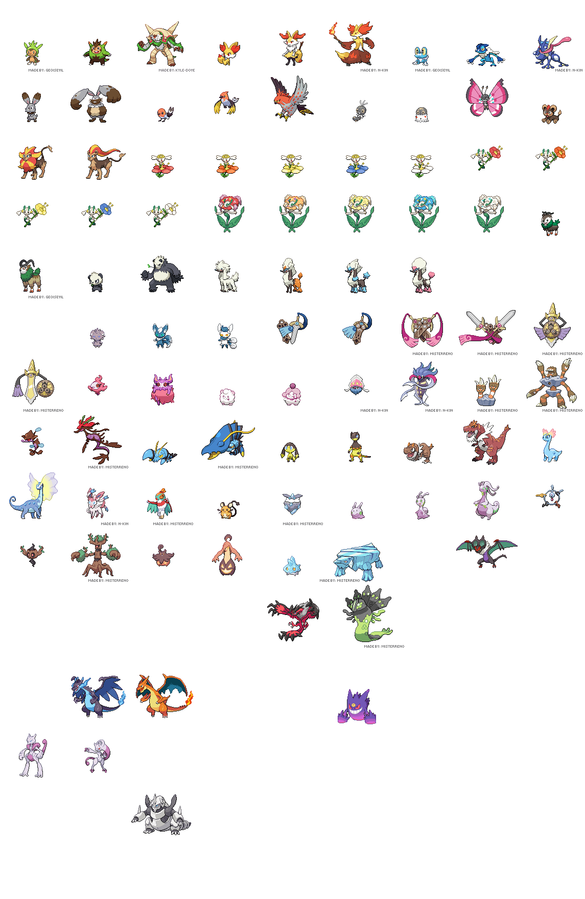 Pokemon, Pokemon sprites, Link art