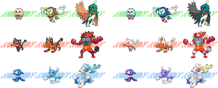 Shiny Do: E3 Alola Early Game Pokemon by SkydraoftheGoddesses on DeviantArt