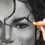 Michael - Charcoal WIP close up