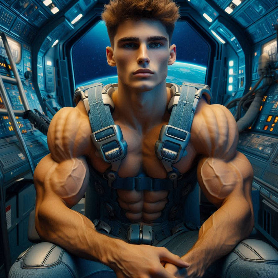 Spaceman Muscle Muscular astronaut by Liftwunk on DeviantArt