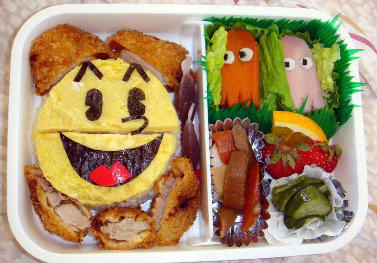 Pacman obento by snoopyphantom