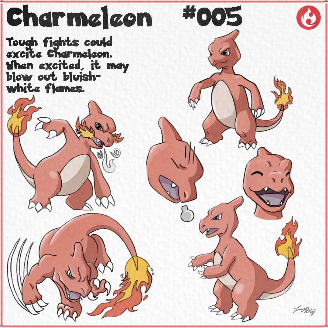 Charmeleon  Charmeleon pokemon, Pokemon, 151 pokemon