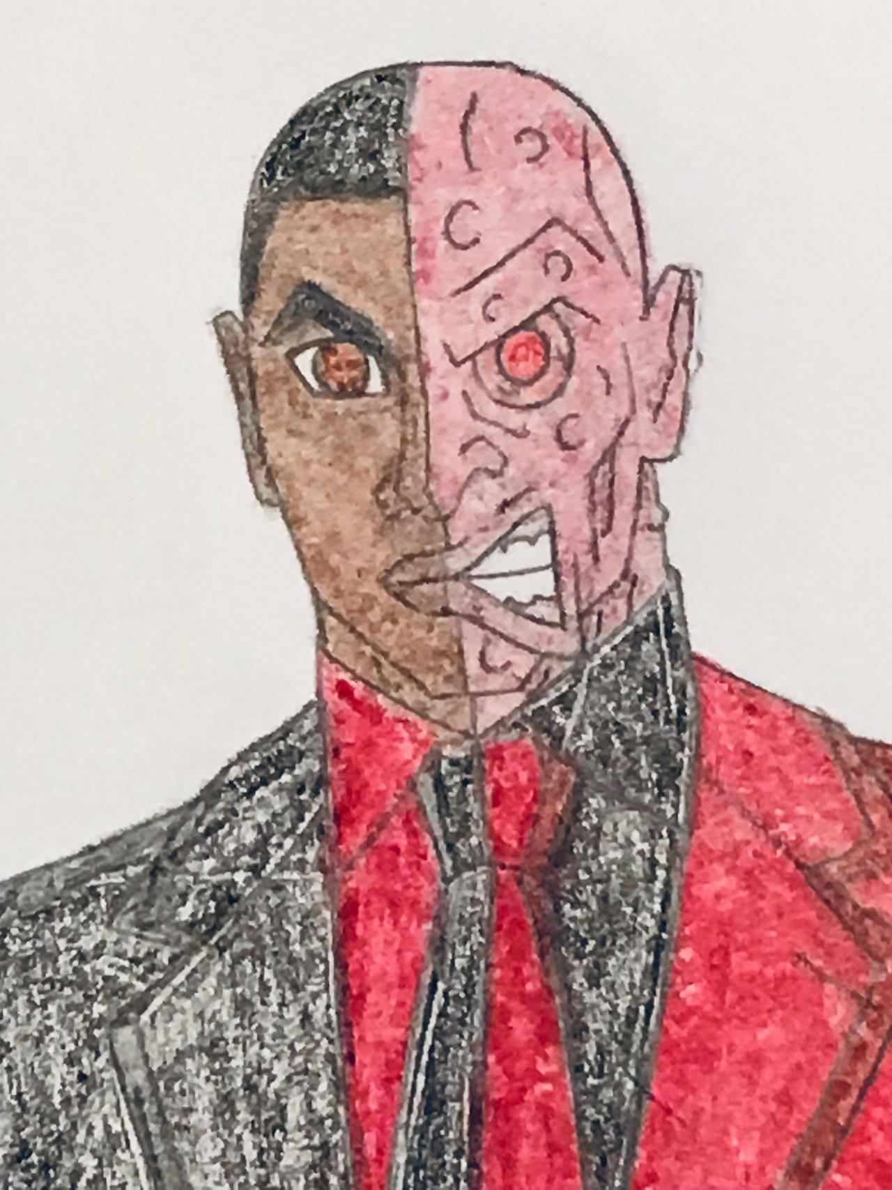 Two-Face (Detail) by SamWinchester10 on DeviantArt