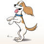 Brittany Spaniel Puppy Cartoon