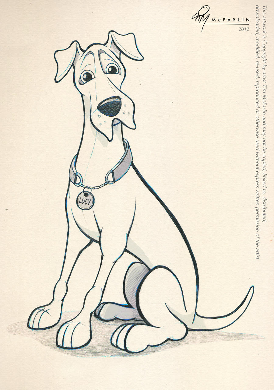 Great Dane Caricature Sketch