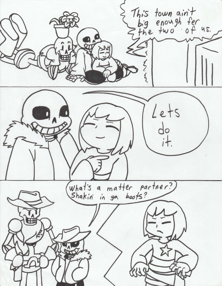 Undertale Wild West page 1 by twins6292 on DeviantArt