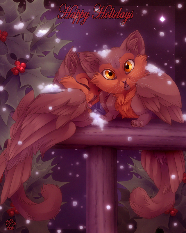 feathers and holly by evana