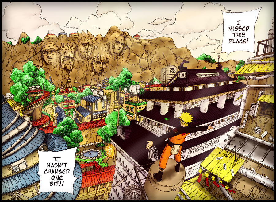 Naruto back in Konoha by UtakataRokubi on DeviantArt