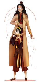 Disguise--Katara and Toph--request