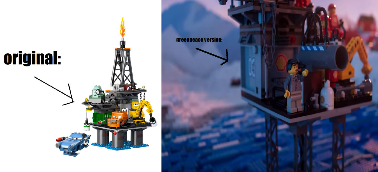 Lego Cars 2 Oil Rig Vs Greenpeace Oil Rig by DAVIDISCOOL134 on DeviantArt