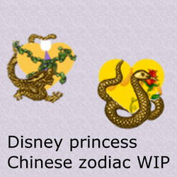 disney princess chinese zodiac WIP