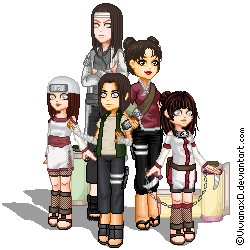 Pixel art Hyuuga Family