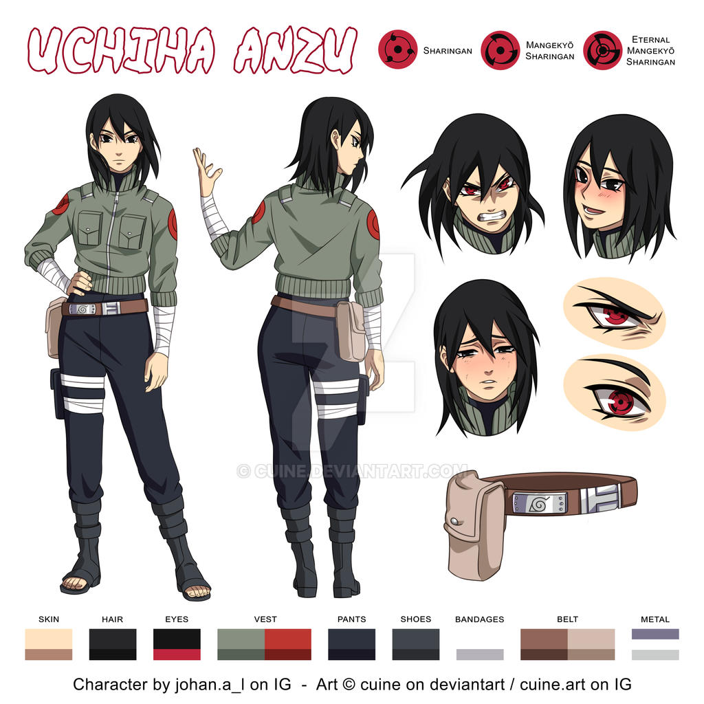 CM 102] Anzu Uchiha - Character reference by Cuine on DeviantArt