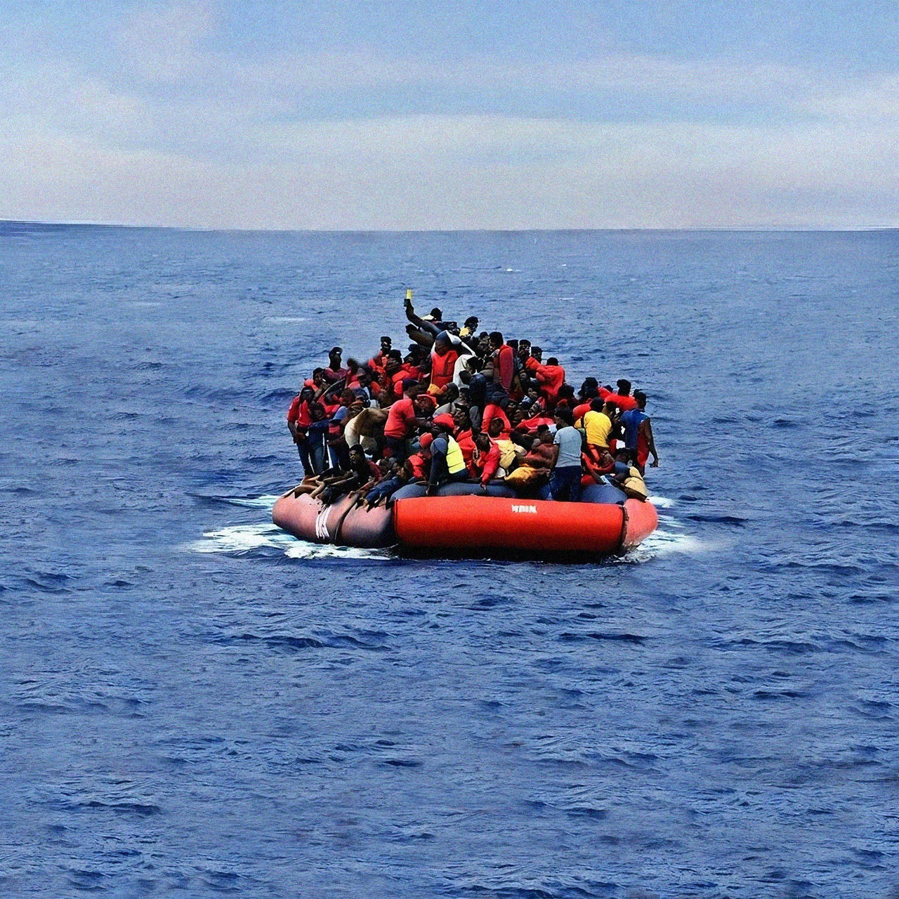 Homless Man On Raft Refugees Raft by infopablo00 on DeviantArt