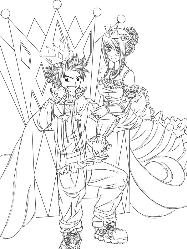 AS: The King and his Queen  Queen anime, Anime king, Queen drawing
