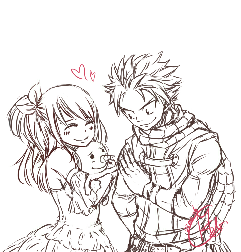 Nalu - Take care of her for me Lineart