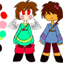 Creativetale Chara and Frisk | Kara and Friar Ref.