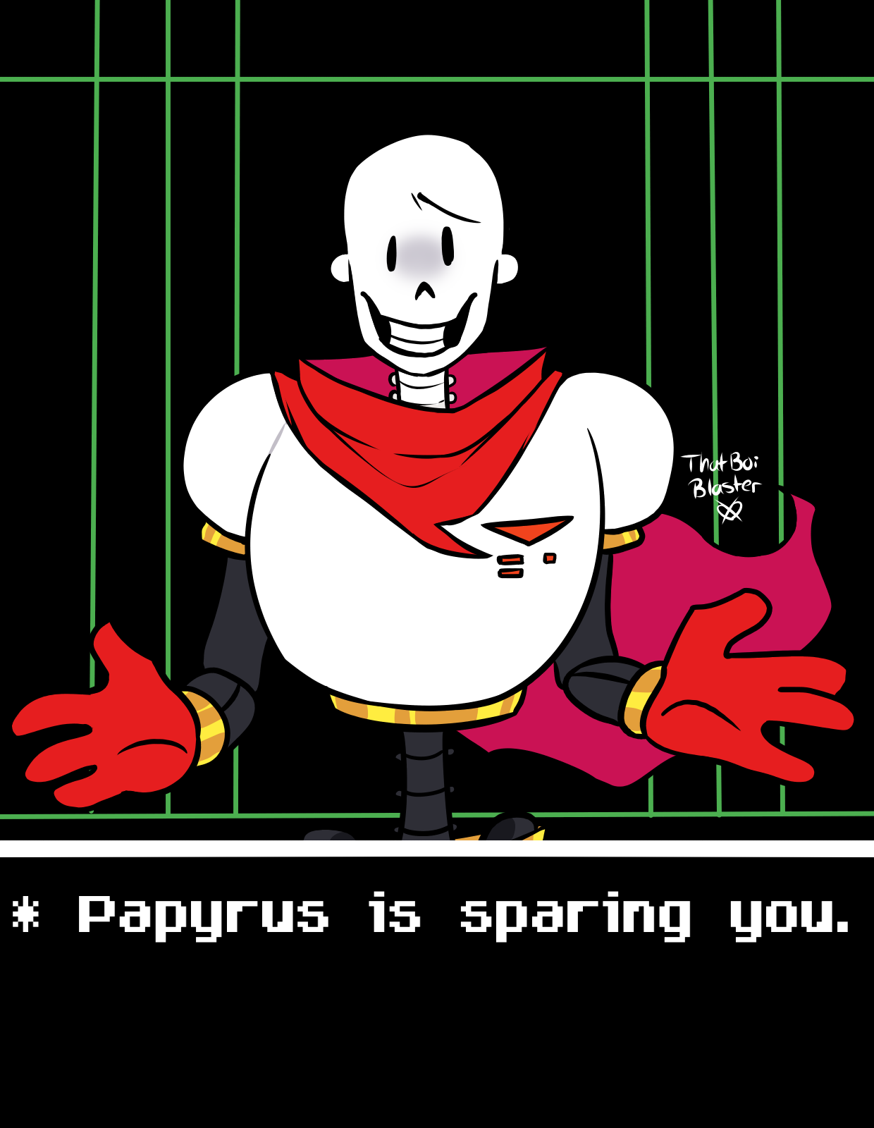 Papyrus Rage Papyrus Is Sparing You. by 7hatBoiBlaster on DeviantArt
