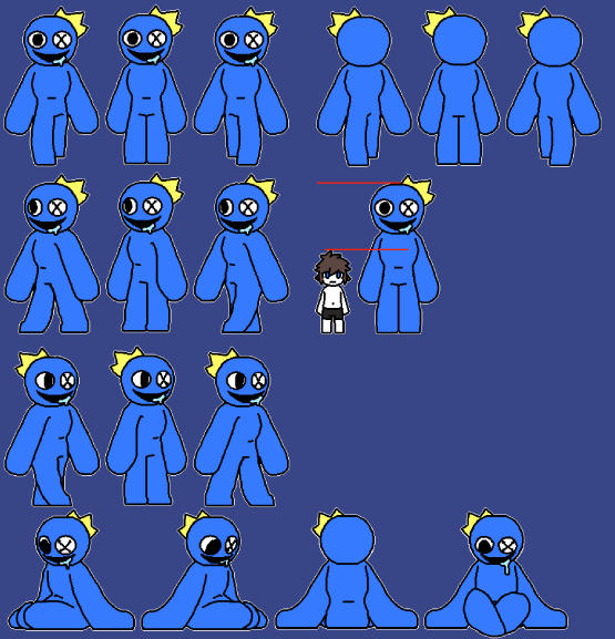 Sample Sprite Blue Blue sprites (Changed styled) by SugarCandyBunny on DeviantArt