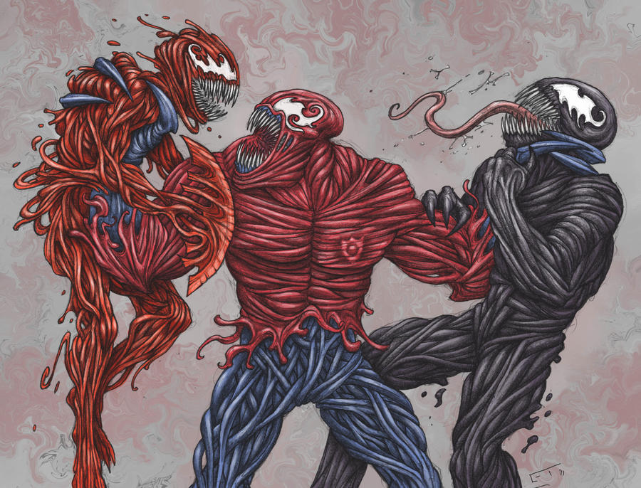 toxin vs carnage and venom by ectmonster d38cvq9