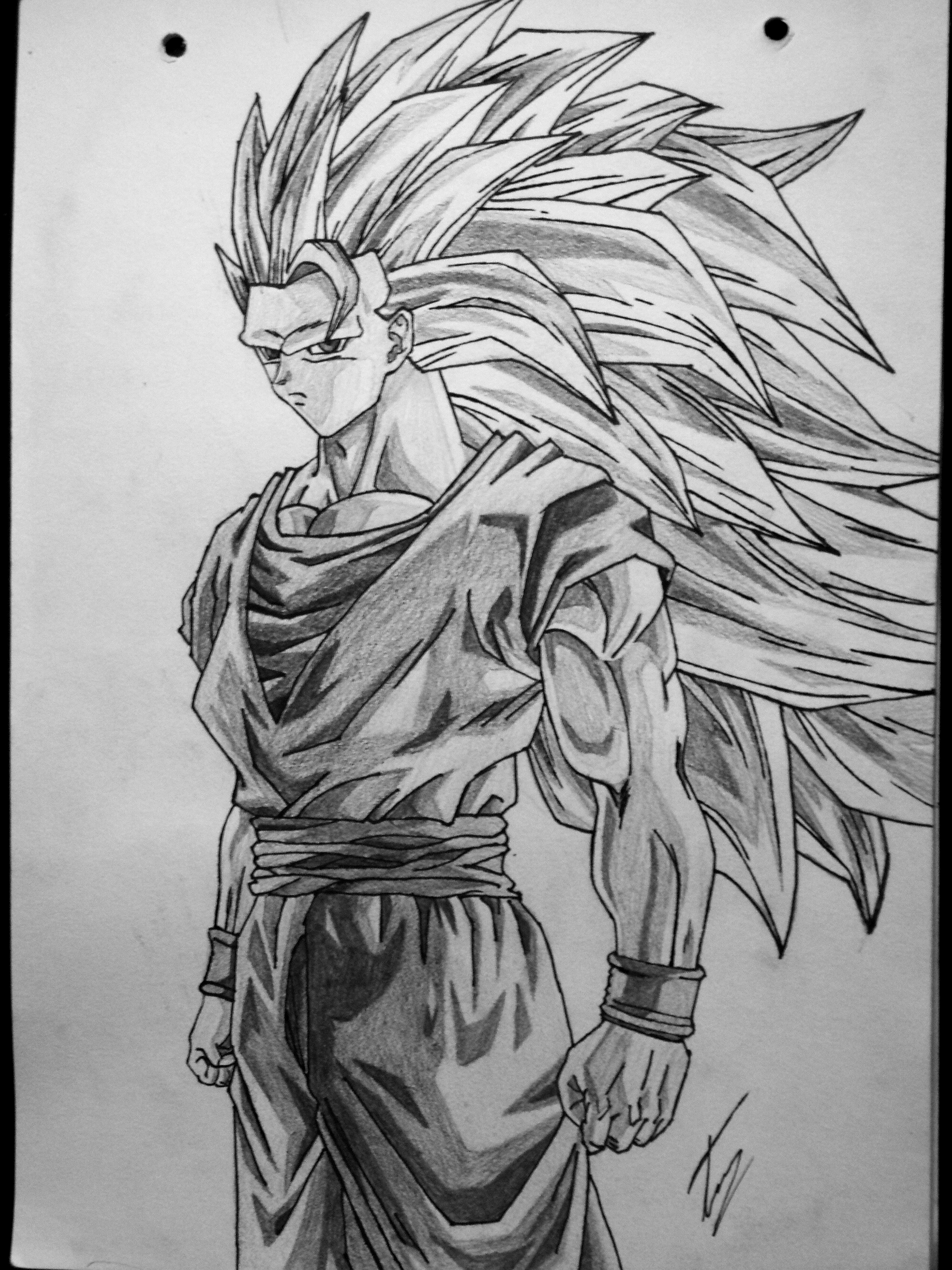 Goku Super Saiyan 3 by TicoDrawing on DeviantArt in 2023