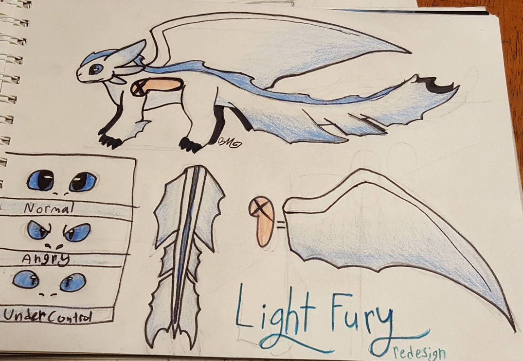 Light Fury Redesign by RisingRainbownova on DeviantArt