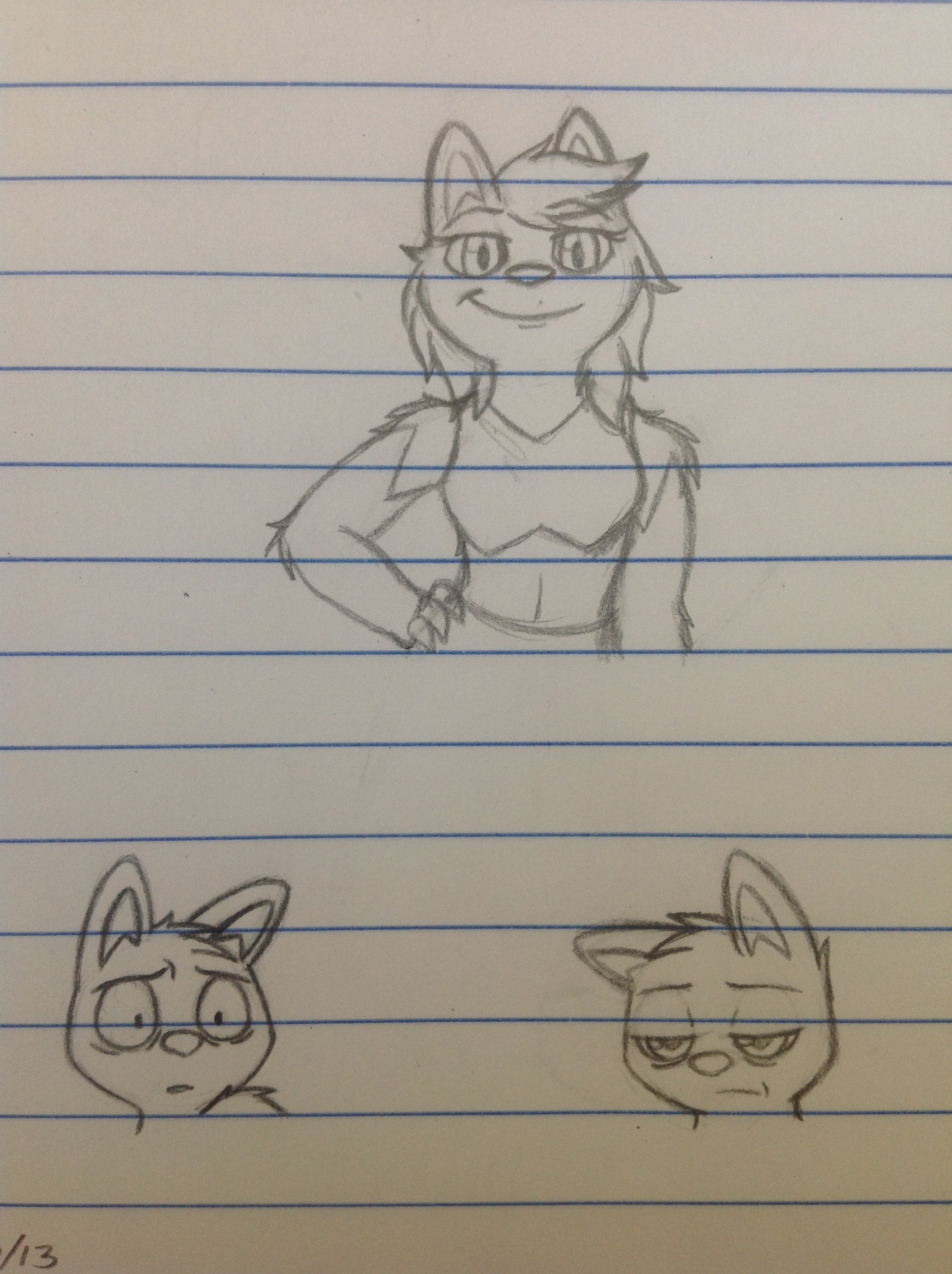 Tawny with Luca Faces sketches - 10/10/13