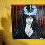 Elvira Mistress of the Dark Acrylic Portrait