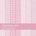 Pink Photoshop Patterns by apricum
