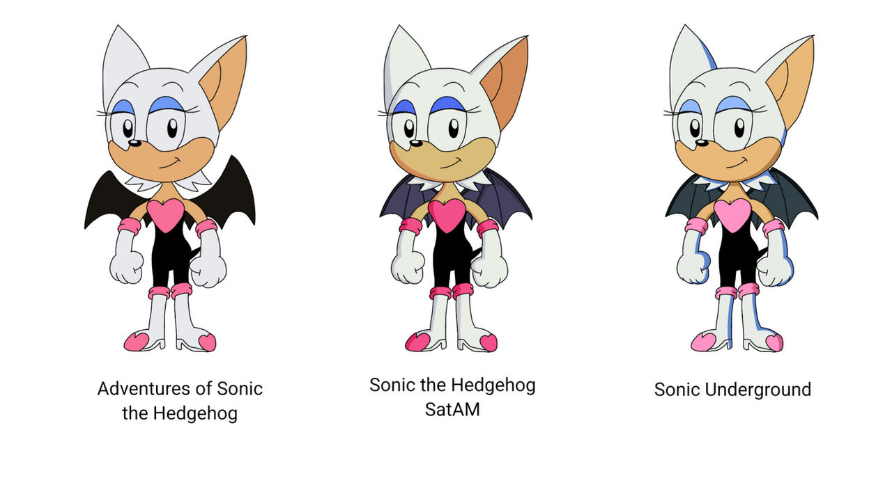 Rouge the Bat in DIC cartoon artstyles by FionaBurks2003 on DeviantArt